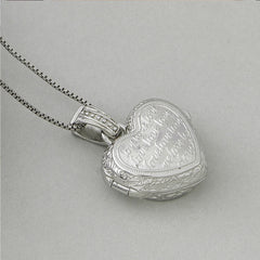 925 Silver Custom Heart Photo Locket Necklace | Engraving Queen  & LOVE,Opens to Hold Photos | Memory Gift for Women